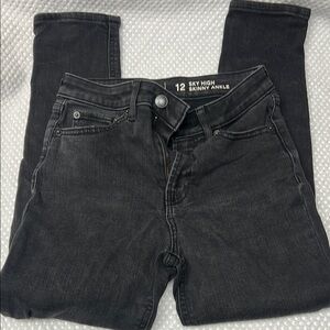 Sky High Skinny Ankle Jeans - Black